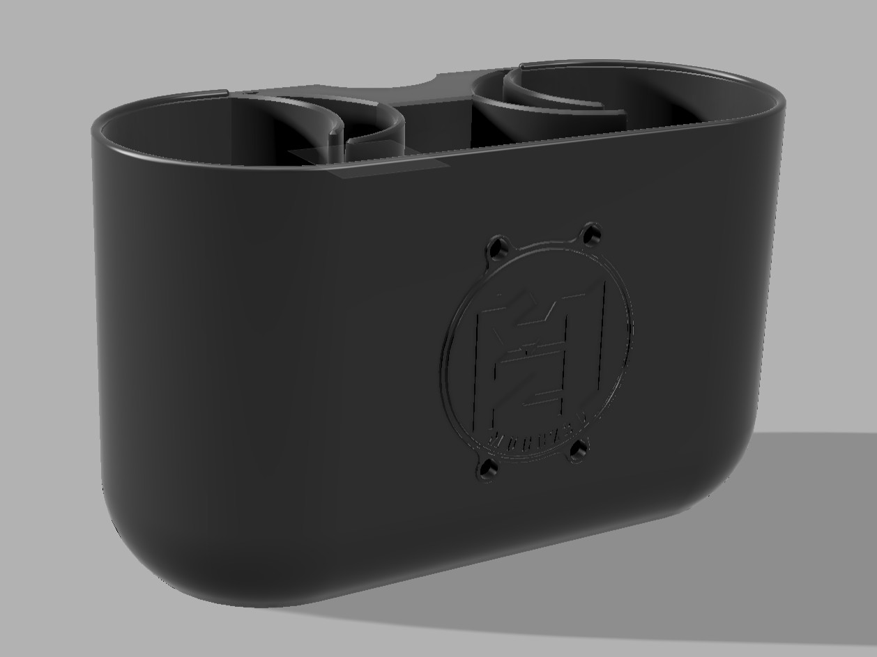 eBike water bottle holder  - PETG, White